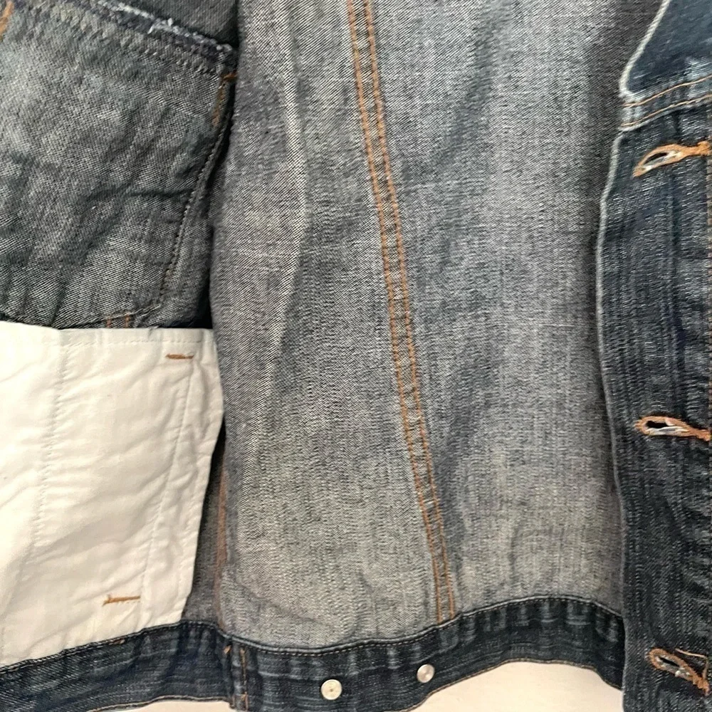 OLD NAVY dark denim jean trucker jacket size XS